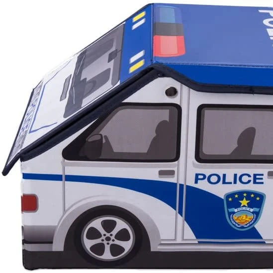 Police Car toy chest-Foldable Storage Basket/Organizer, toy bin, great for storing books, toys