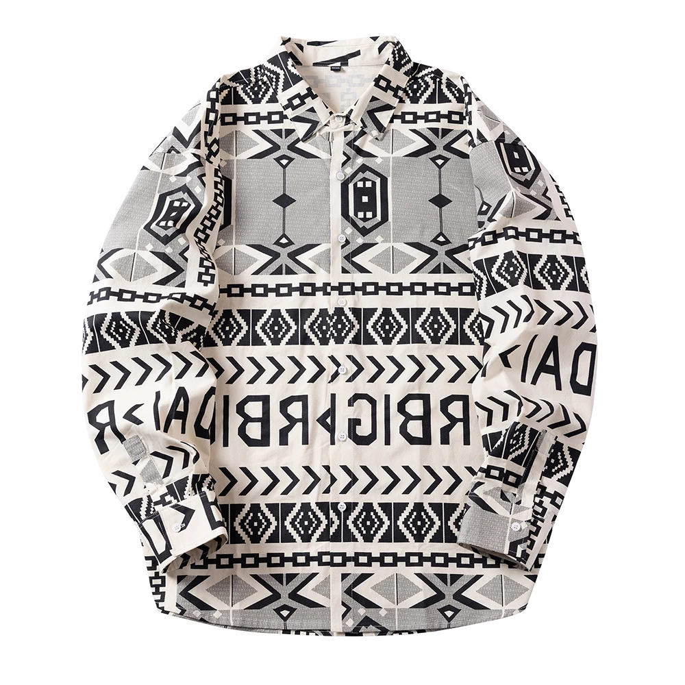 Factory High Quality Button Up Shirt For Men Fashion Mens Thick Warm Solid Color Long Sleeve Shirt Plus Size