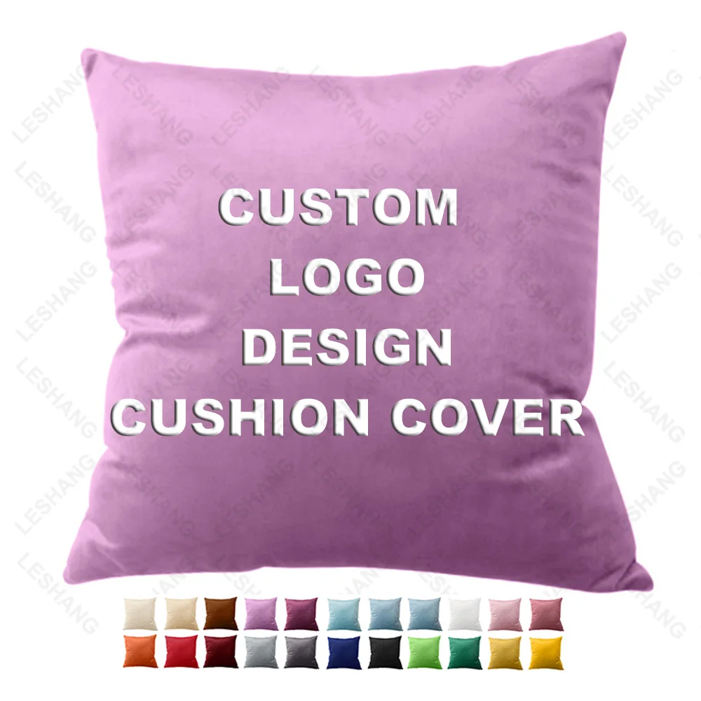 18 x 18 Inch 45 x 45 cm Wholesale Custom Sofa Throw Luxury Pillowcases Pillow Velvet Cushion Cover Case