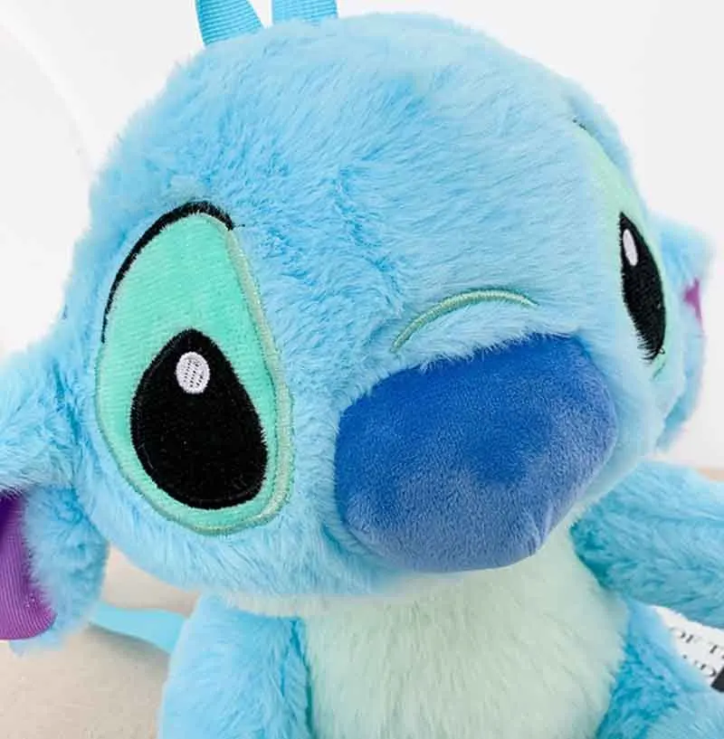 Cartoon Blue Stitch Plush Backpack Cute Stitch Backpacks Stuffed Plush Dolls For Girls Bags Soft Christmas Gift