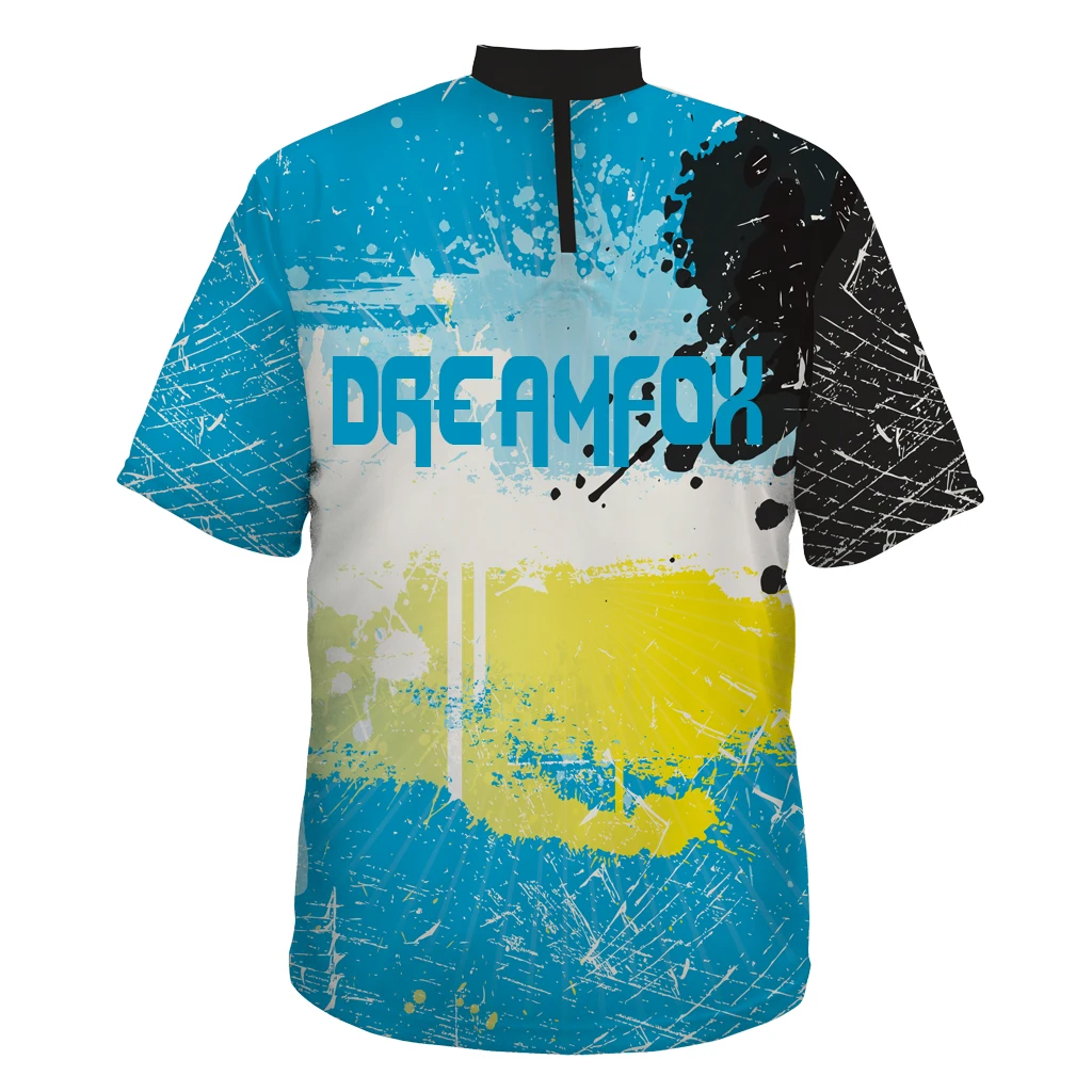 Hawaii Style Print Bowling jersey Shirt rockabilly Men Clothing Print Short Sleeve original Casual Polo Shirt