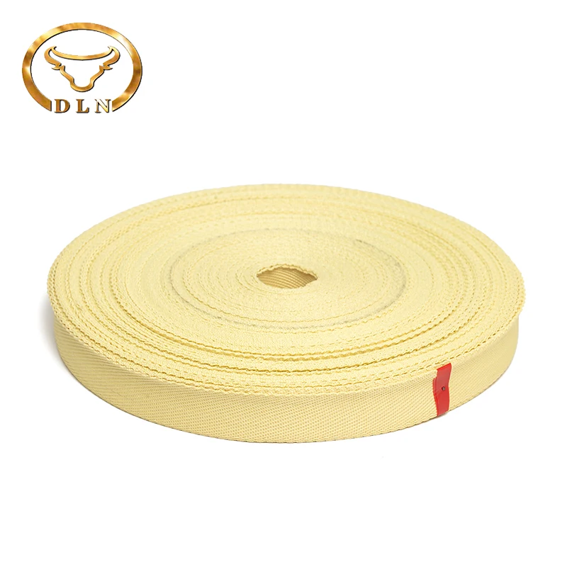 High temperature resistant aramid tape used for safety rope and handling, flame retardant
