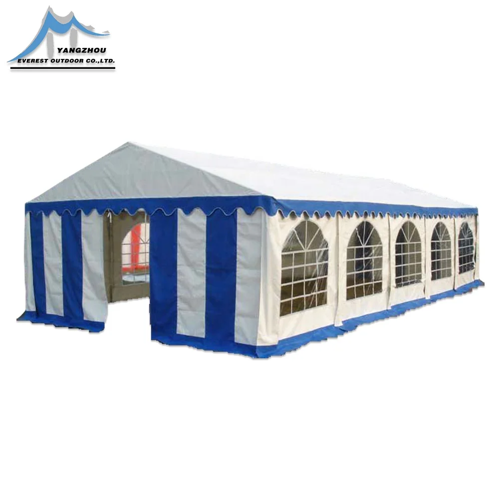 Party Tent 5 + Person Tent,party Blue/white Everest PVC,PVC 50 Sqm CN;JIA PT0510 Single 6X14M Steel