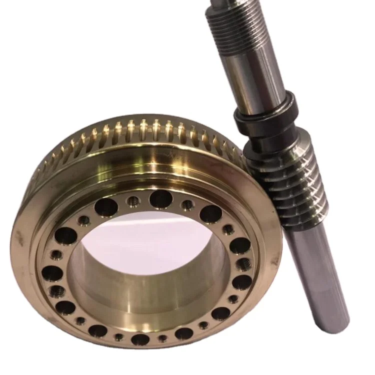Worm Gears OEM Brass Stainless Steel  Worm wheel and gear set suppliers for speed reducer