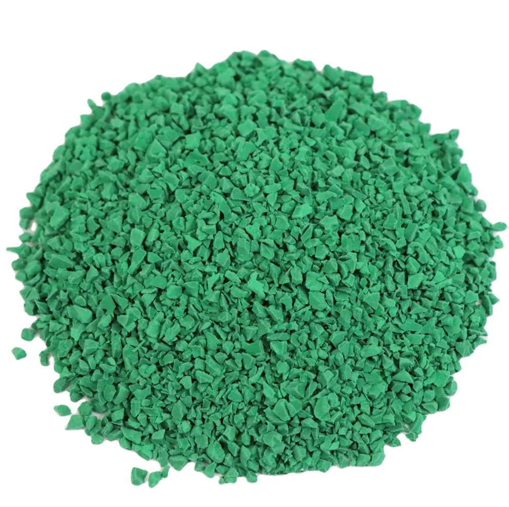 Factory Non-toxic rubber granules UV resistant SBR/EPDM rubber granules Shock absorption EPDM granules for playground