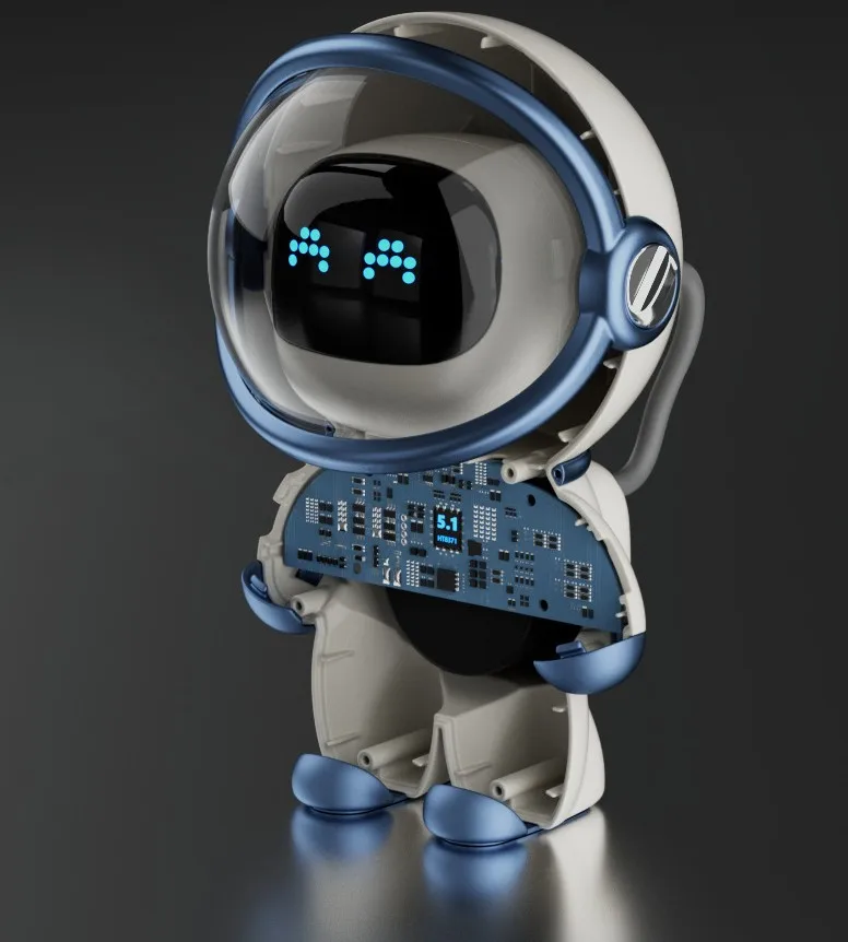 Cartoon Cute Toy Spaceman Astronaut Figurine Design Wireless BT Spund Speaker Bluetooth Battery Plastic Portable OEM YX Gua 6W