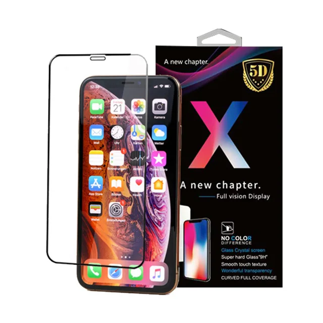 Для Iphone X 9D 9H защита для экрана XS XR MAX с розничной упаковкой
