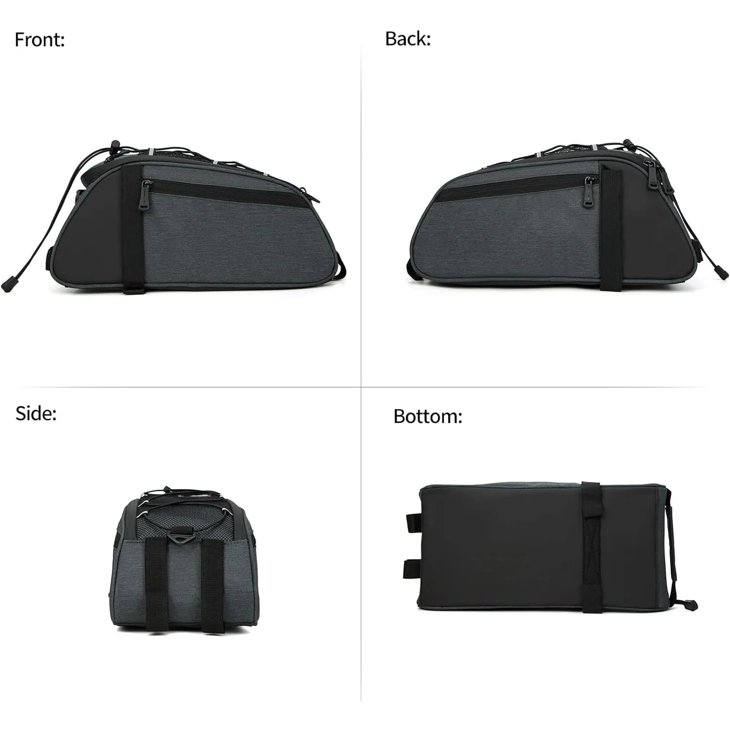 Promotional Electric Bike Bag Trunks Bicycle Frame Bag Versatile Usage Rear Rack Pack