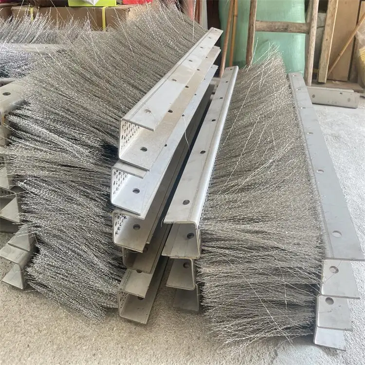 Factory to prevent high temperature scrap sealing brush, professional scrap and impurities removal stainless steel wire brush