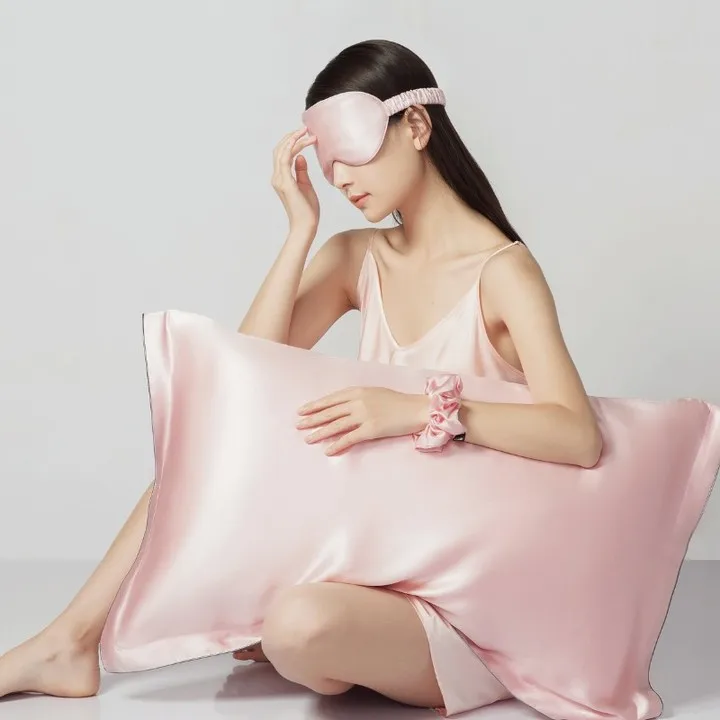 silk logo custom pillow case wholesale satin sleeping pillow cases cushion cases