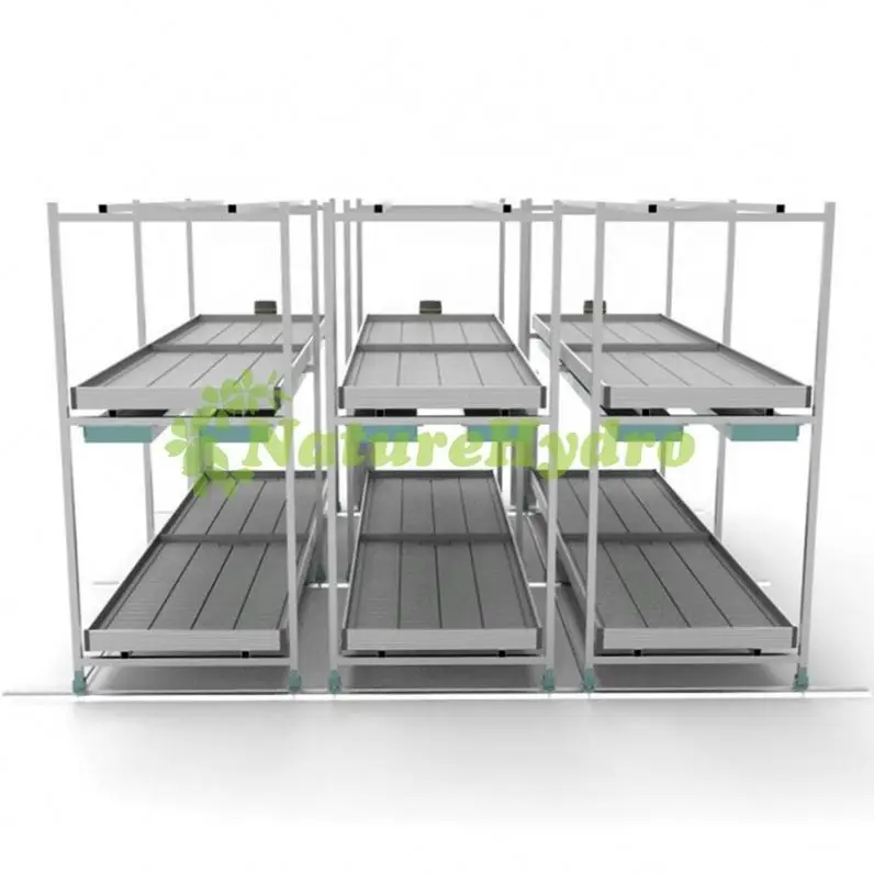 
Indoor Vertical Mobile System Hydroponic Multilayer Grow Racking Systems 