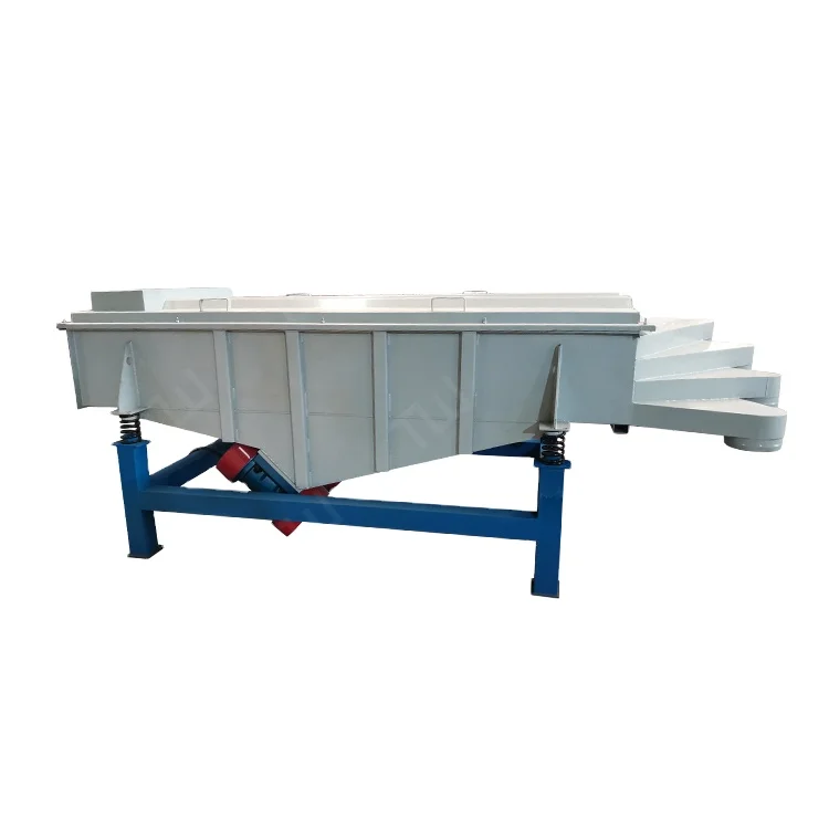 Continuous Grading Machine Sand Gravel Granules Ore Feed Beans Wheat Corn Grain Linear Vibrating Screen Linear Sieve machine