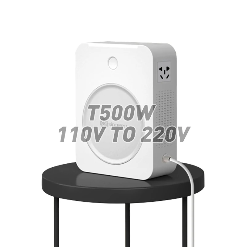 Shunhong 500w step up transformer 110v 220v voltage converter 110 to 220 ring booster copper wound