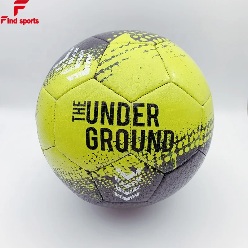 
2020 newest tire leather street football promotional soccer ball with logo printed for training 