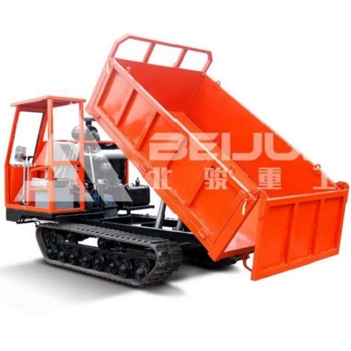 Fully Hydraulic 6t 8t 10t 12t Tracked Portable Crawler Dumper For Swamp