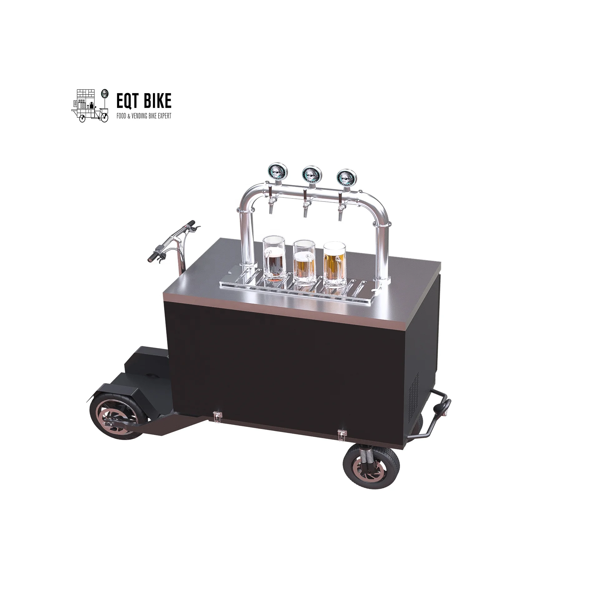 Digital Temperature Control Beer or Beverage Scooter with Three Taps Dispenser
