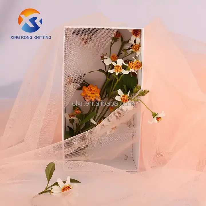 Premium Quality 100% Polyester White Tulle Fabric Sheer Mesh For Bridal Dress Skirt 20D Yarn Count For Girls