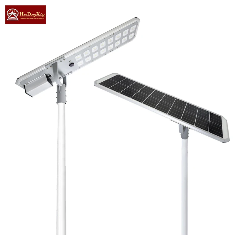 Huadengxing LED Solar Street Light with Photocontrol Switch 50W to 600W Warm White Outdoor Use DC Power Supply