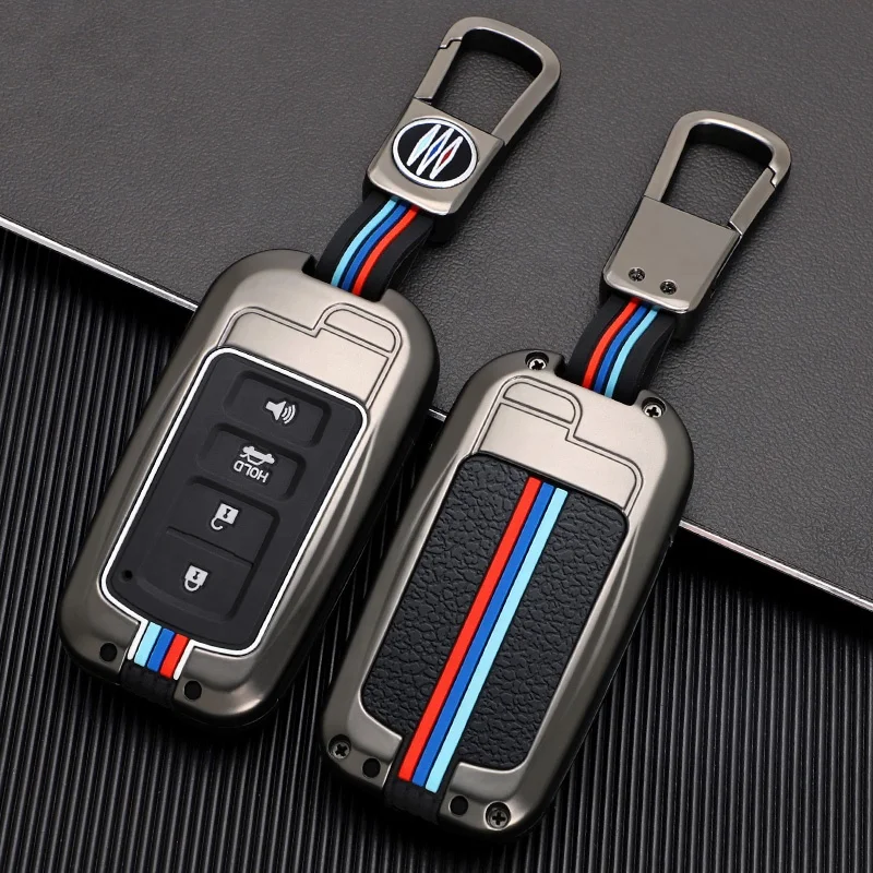 Zinc Alloy Silicone Remote Key Holder Protector Fob For Toyota Camry Corolla Avalon Rav4 Land Cruiser chr auris Car Accessories