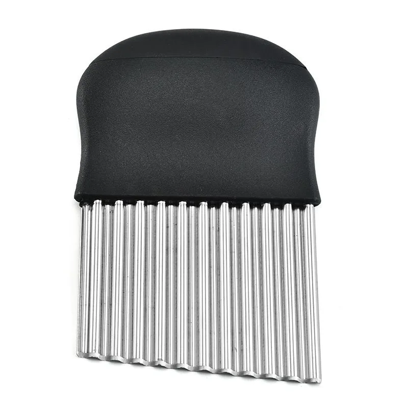 2025 Stainless Steel Wave French Fries Knife and Potato Cutting Tools Kitchen Essential Amz Value-added Accessories