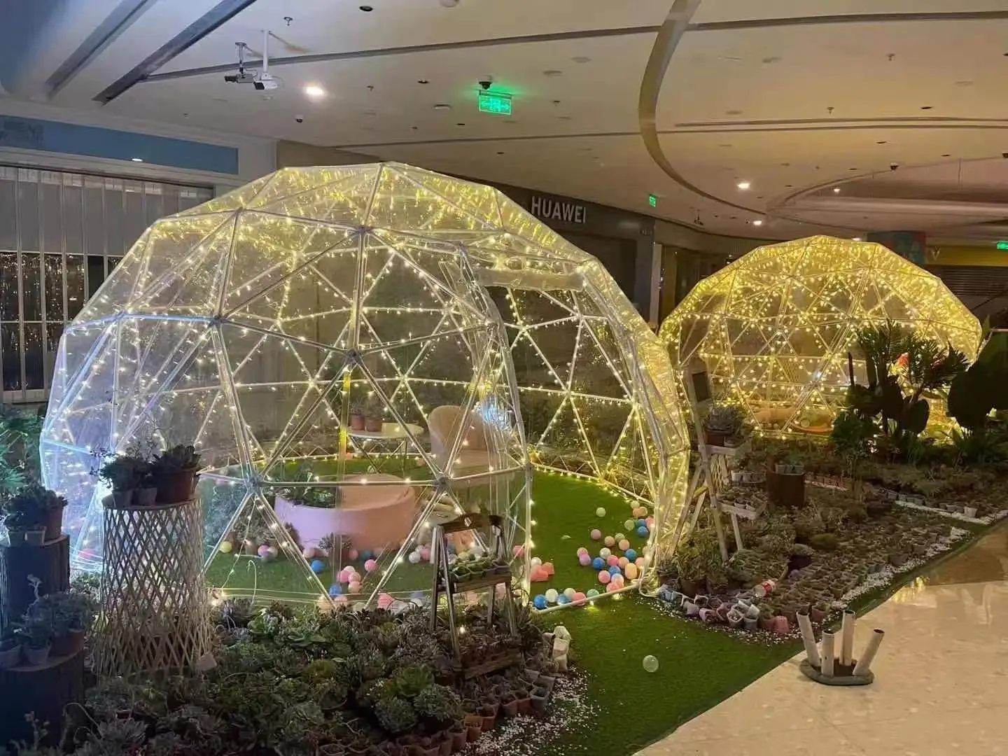 Trade Show Tent igloo geodesic dome steel structure camping tent hotel luxury dome house glamping round dome tent