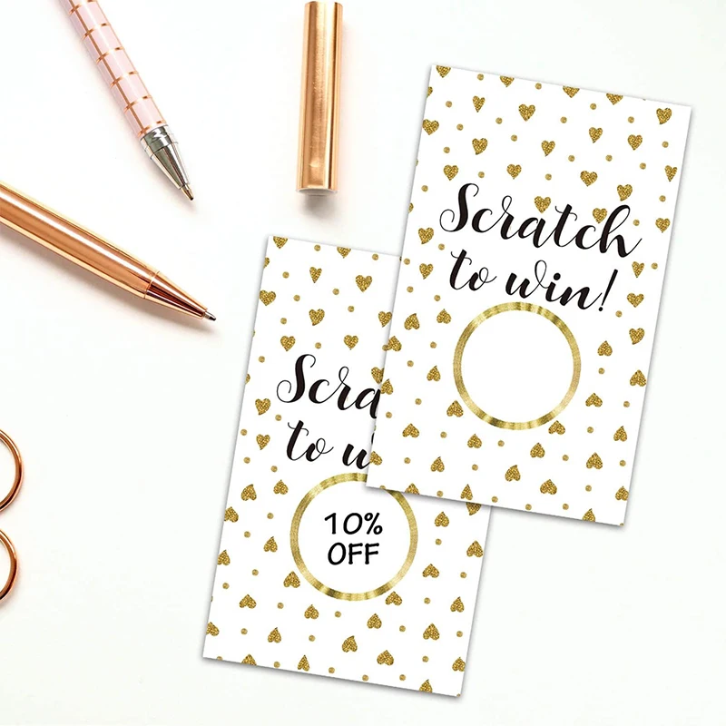 Wholesale  Business Kraft Blank Gift Certificate Cards with 50 Pcs Envelopes a Gift for You