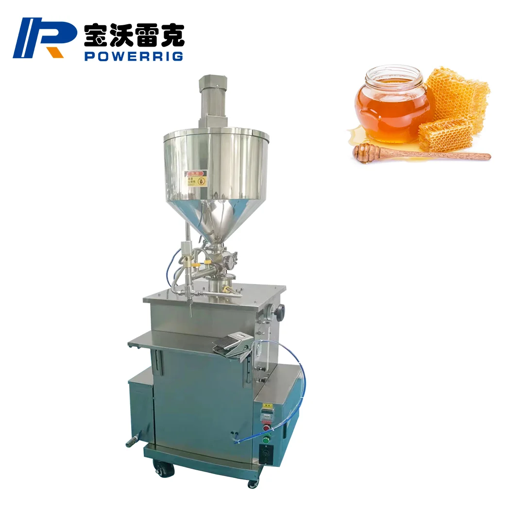 Semi Automatic Plastic Glass Bottle Manual Machinery Liquid Paste Honey Bottle Filling Machine
