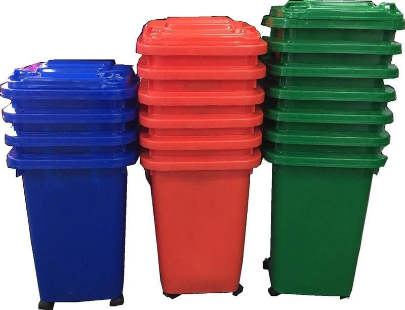 96 gallon outdoor large plastic bids plastic standing garbage bin with wheels