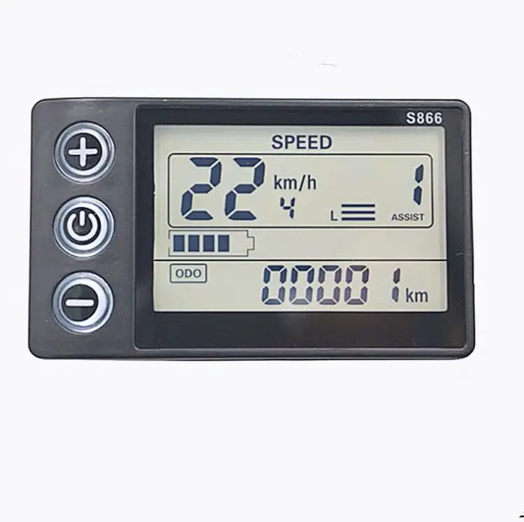 Electric Vehicle Moped Scooter Speed Dial Stopwatch USB Mobile Phone Charging LCD Screen Meter S866
