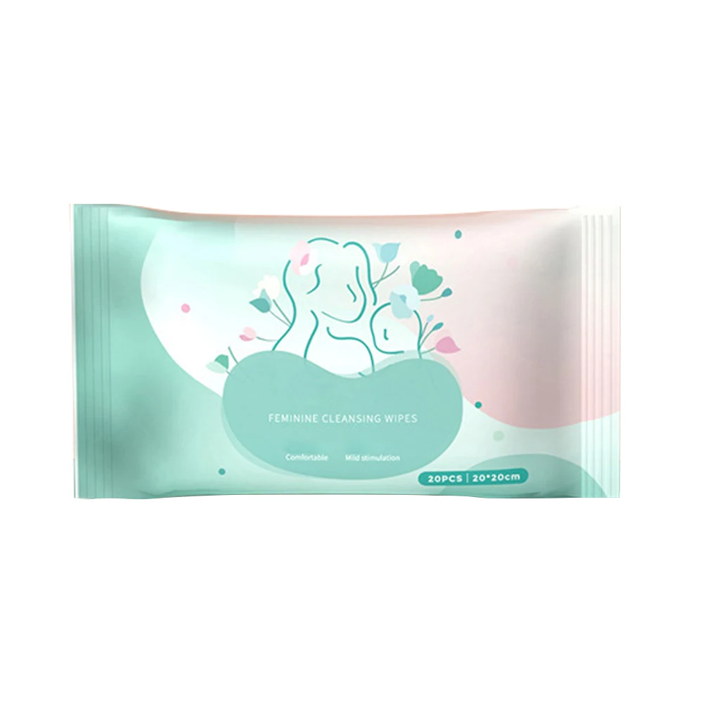 Private custom female private parts clean yin hygiene adult wet wipes everyday unscented adult body wipes