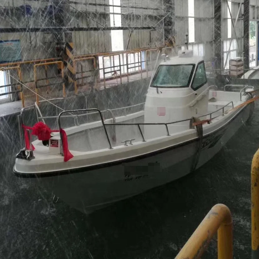 
8.5m high speed fiberglass panga boat 