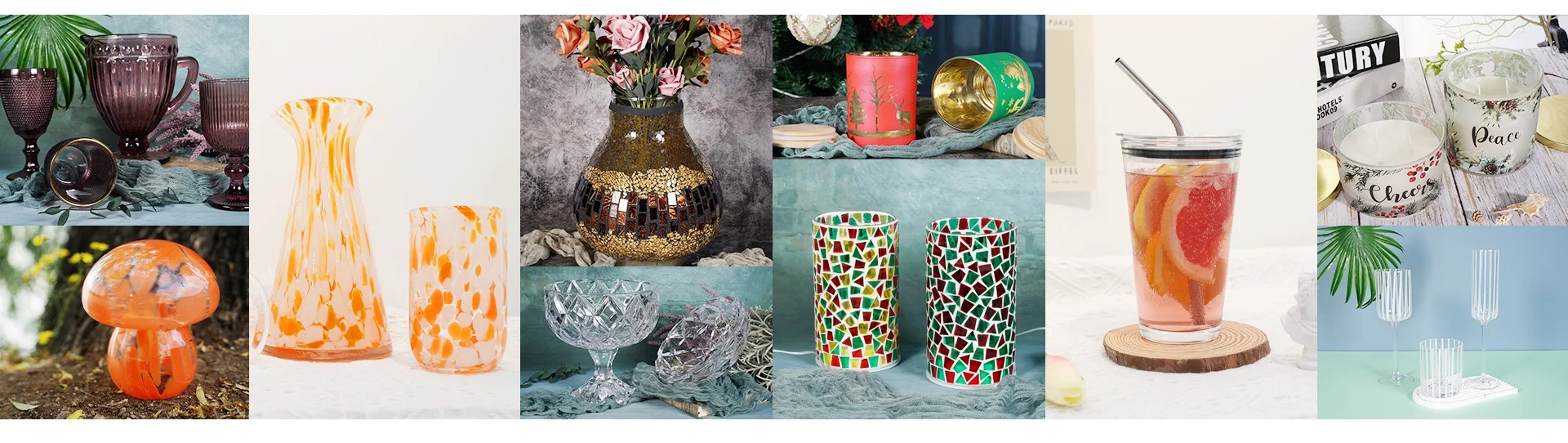 Plated gold silver hemp Rope decoration glass vases for home decor