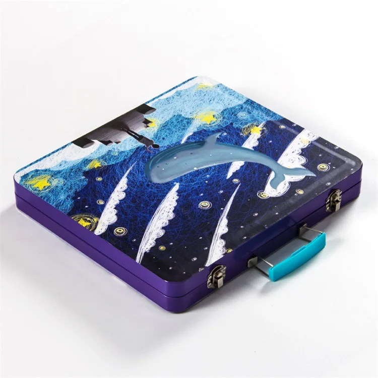Manufacturer Supplies Custom School Girl Boy Pencil Box Art Set Kids Pencil Case Big Capacity School Supplies Set