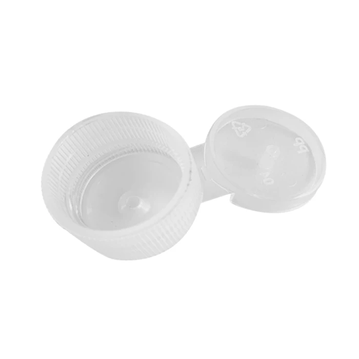 Standard 28/410 28mm White Plastic Flip Top Caps With Large Diameter
