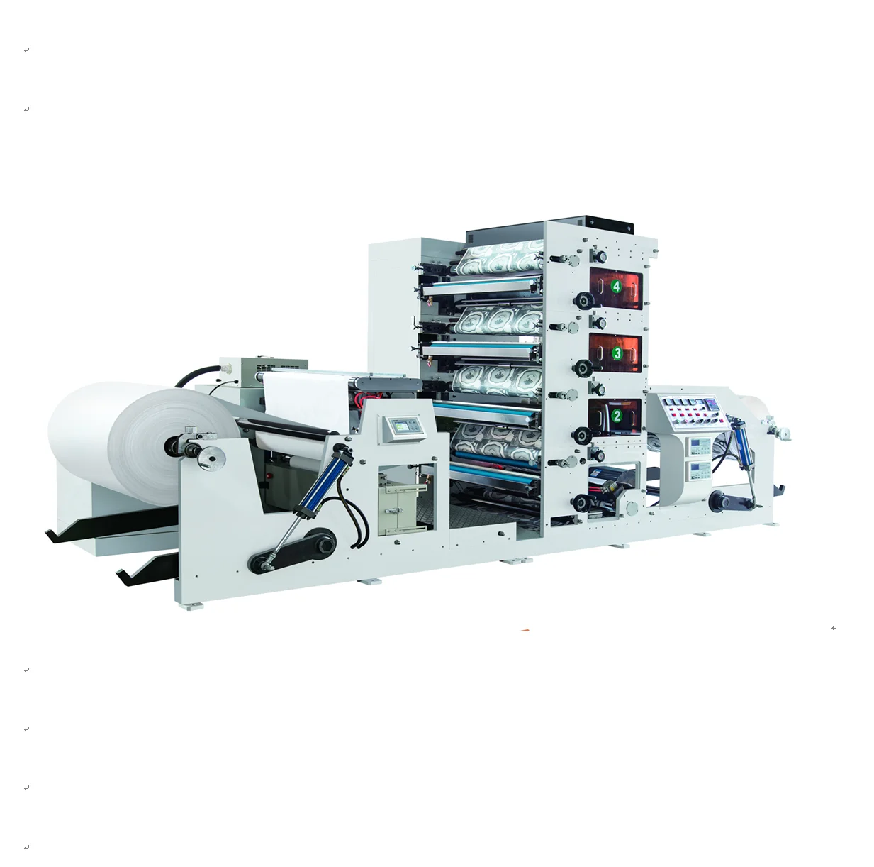 High Speed PVC UV Stack Foil BOPP PE Label Paper CUP Plastic Film Bag 2 6 8 4 Colour Flexographic Flexo Printing Machine Price