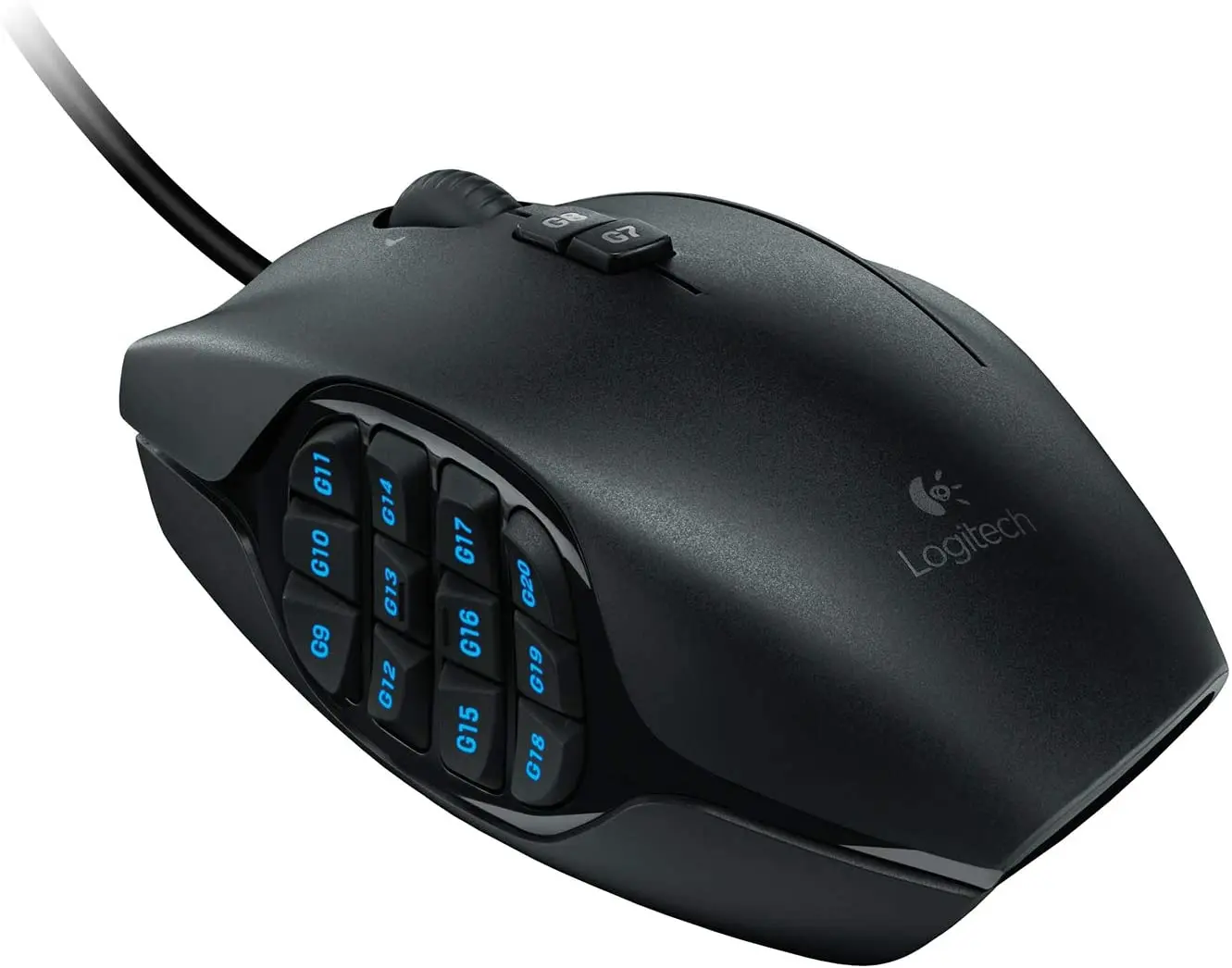 Игровая мышь Logitech G600 MMO RGB с подсветкой 20 программируемых