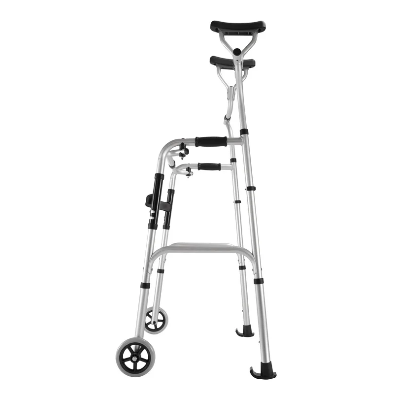 Factory Outlet High Quality Adult Standing Stand Adjustable Height Walker Walker with Wheels