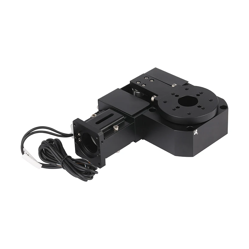 C&K 100*100mm Motorized Rotation Table Linear Guide Motorized Rotary Stage Microscope Displacement Platform