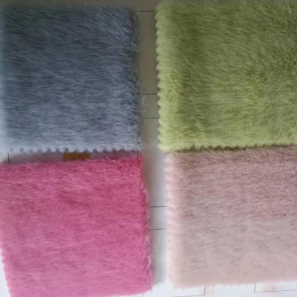 Manufacturer Wholesale Cheap Price Custom Faux Fur Fabric Multicolor For Garment