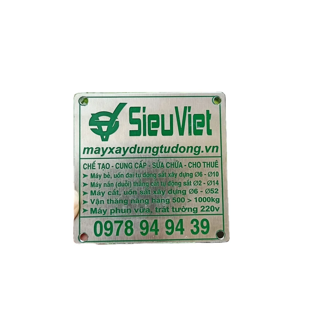 Made in Vietnam Business card with own logo Custom metal spray out cards
