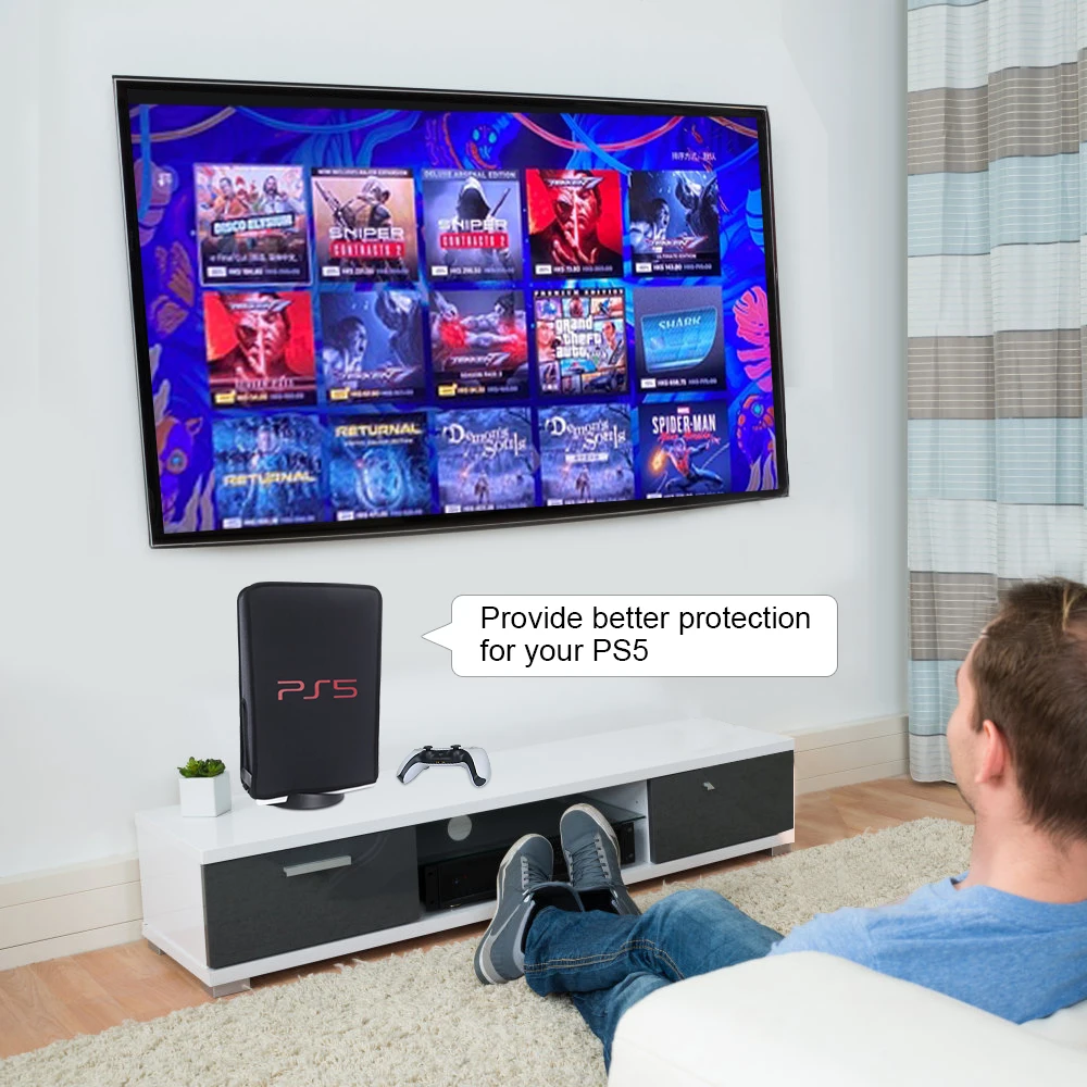 Пылезащитный чехол PS5 для игровой консоли Sony PlayStation 5, моющийся пылезащитный чехол для аксессуаров PS5