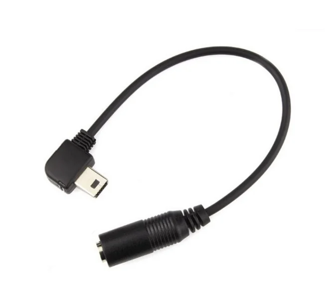 2020 черный цвет Mini USB на 3 5 мм микрофон адаптер кабель для передачи данных провод GoPro Hero + 4 спортивной цифровой