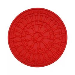 Wholesale Dog Bowls Silicone Slow Food Feeder Bath Toys Pet Washing Distraction Licking Mat Dog Lick Pad With Suction