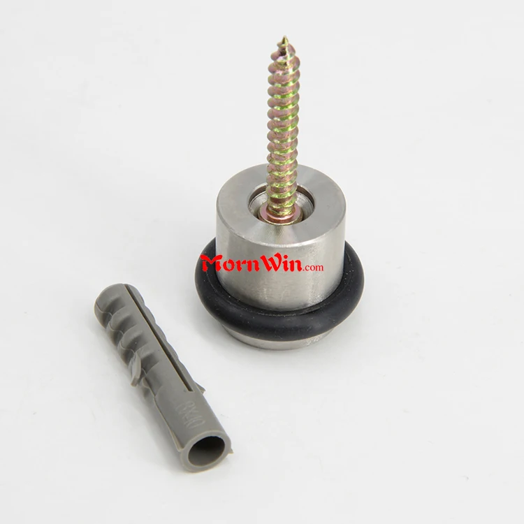 round stainless steel door stopper