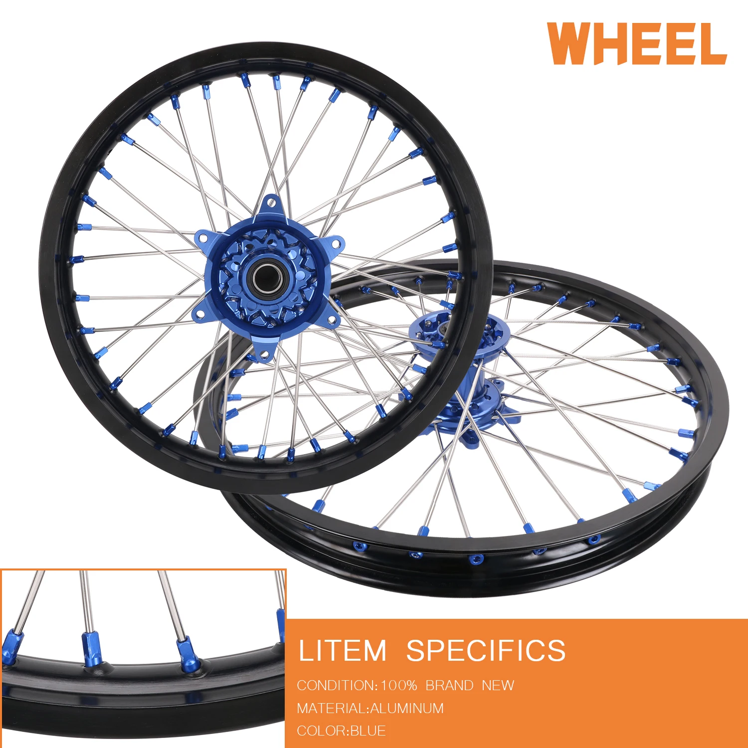 JFG Aluminum  Motorcycle Wheels For Yamaha YZ250F   Supermoto YZ450F Wheel Hub