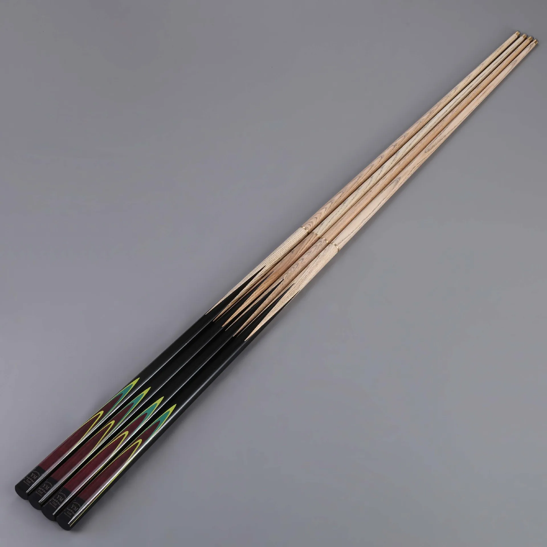 Billiard Cues Are Handmade 1/2 Water Mark Chinese-Style Black Tee Rod Snooker Cues Double-Section Handmade Water Mark