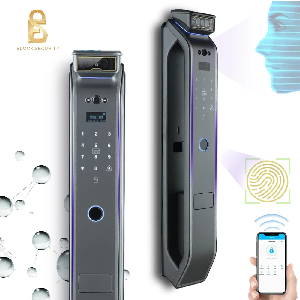 Умная домашняя камера автоматическое цифровое распознавание лиц отпечаток пальца умный дверной замок