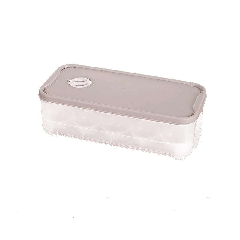 wholesale kitchen Stackable plastic refrigerator egg rack kitchen multi grid thickened food storage box bins with date