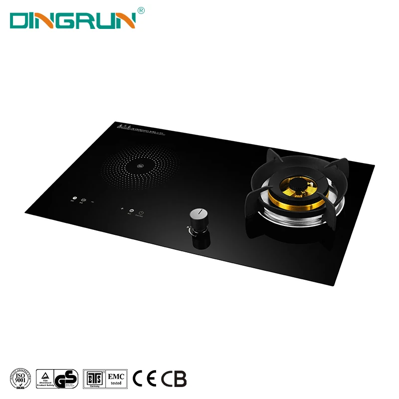 2020 2 Hobs Induction 2200W Induction And Gas Dual Built-In Hob 220 Voltage Induction Cooktop