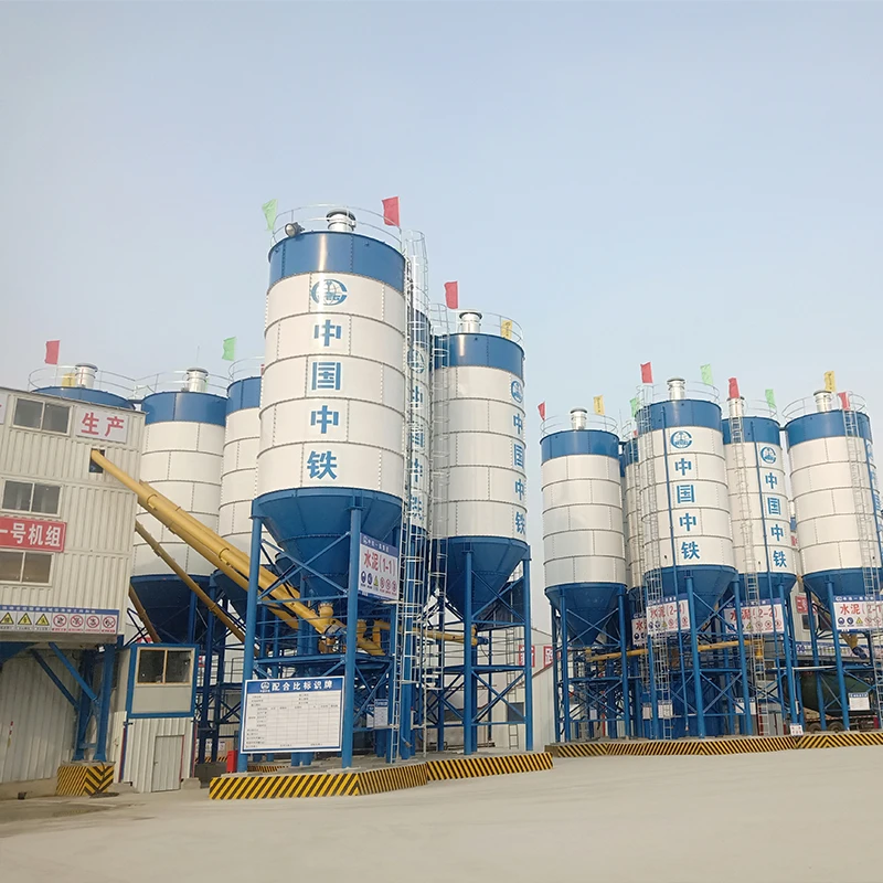 50 Tons Cement Silo Concrete Batching Plant 50m3/h Concrete Mixing Plant